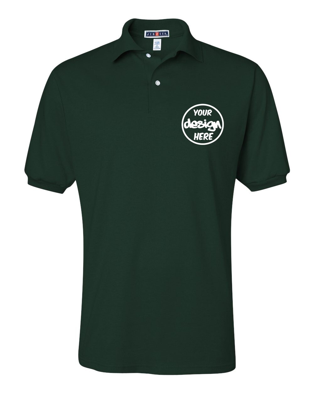 Ink Stitch Design Your Own Custom Logo Texts Stitching Men Jersey Polo Shirts