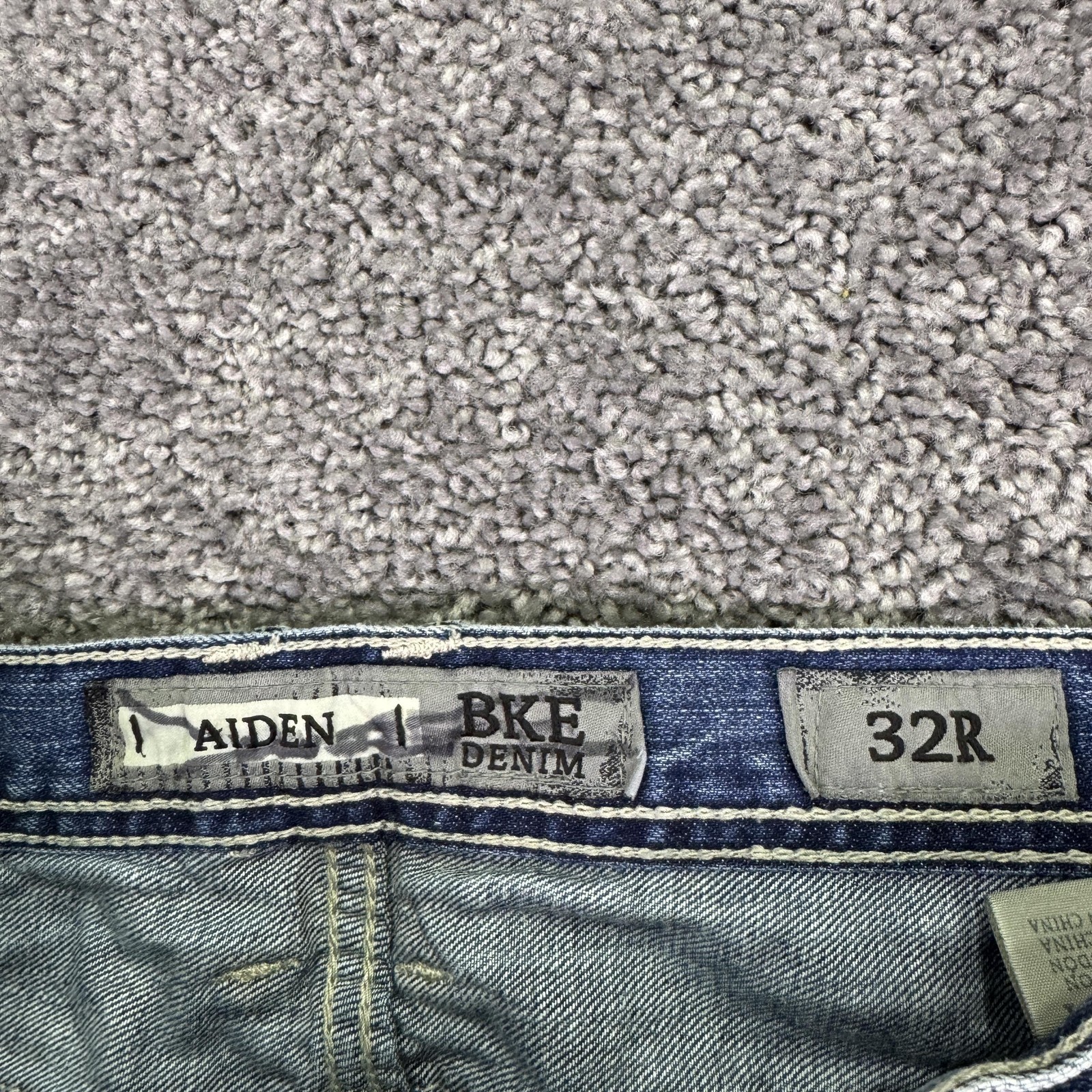 BKE Jeans Mens 32×31 Blue Aiden Relaxed Fit Bootcut Medium Wash Denim Work