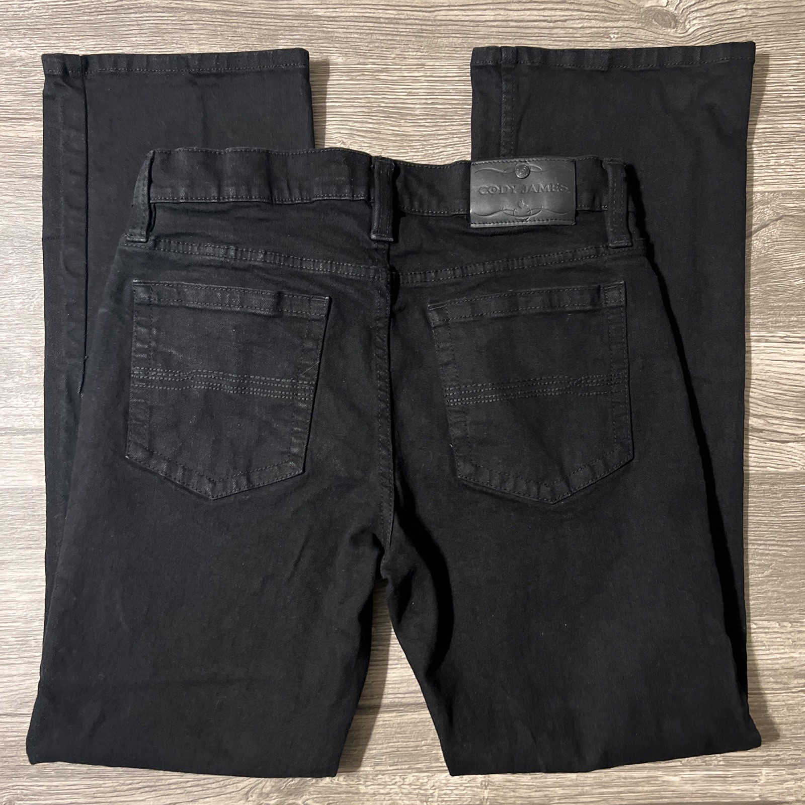 Cody James Boot Cut Mid Rise Black Denim Stretch Jeans Men’s Size 32×32