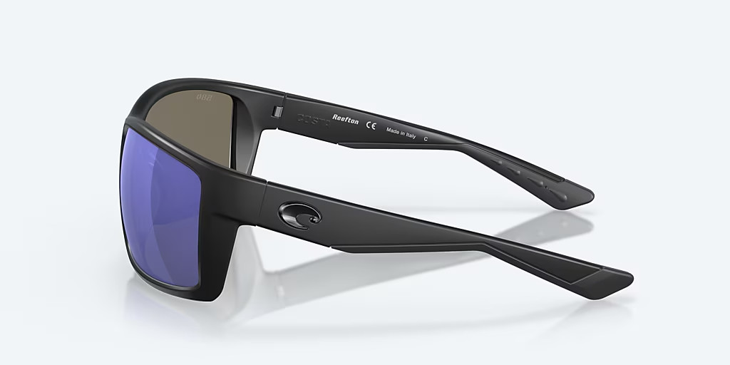 Costa Del Mar Sunglasses REEFTON Blackout / Blue Mirror POLARIZED Glass 580G