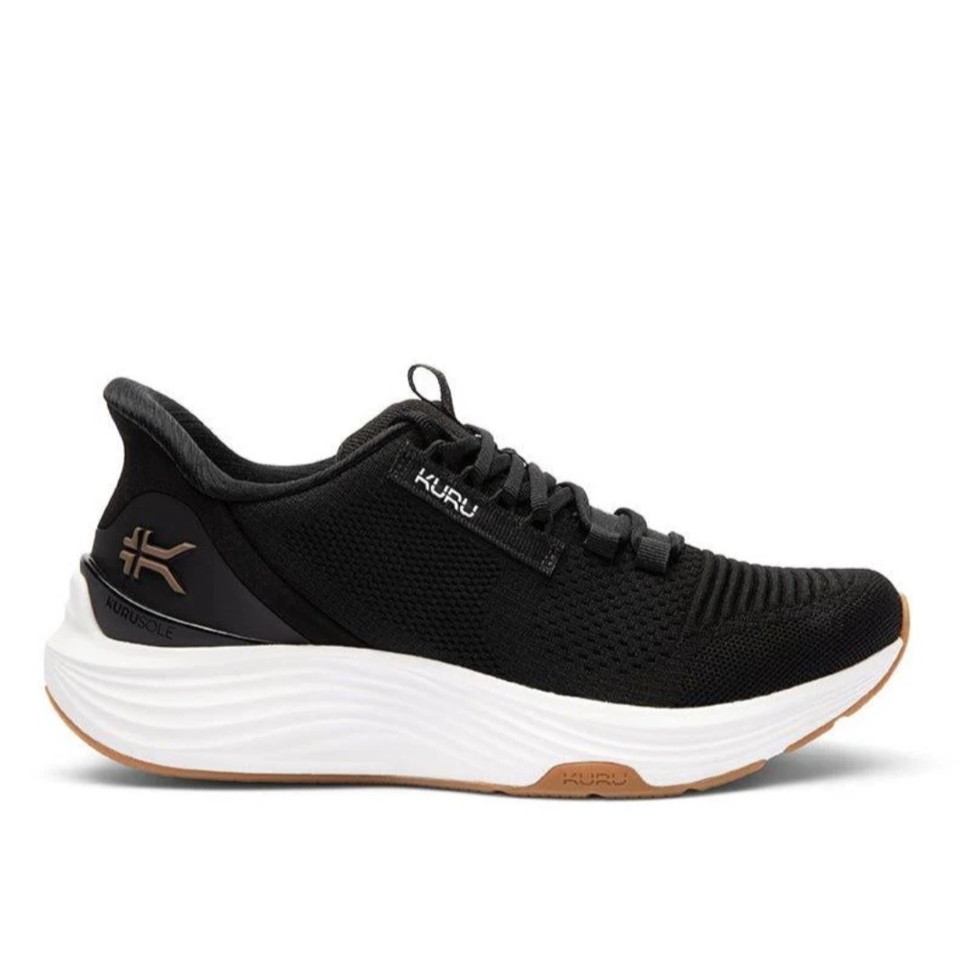 New Womens KURU ATOM 2 Athletic Sneaker Jet Black – Size 8 Ships Free