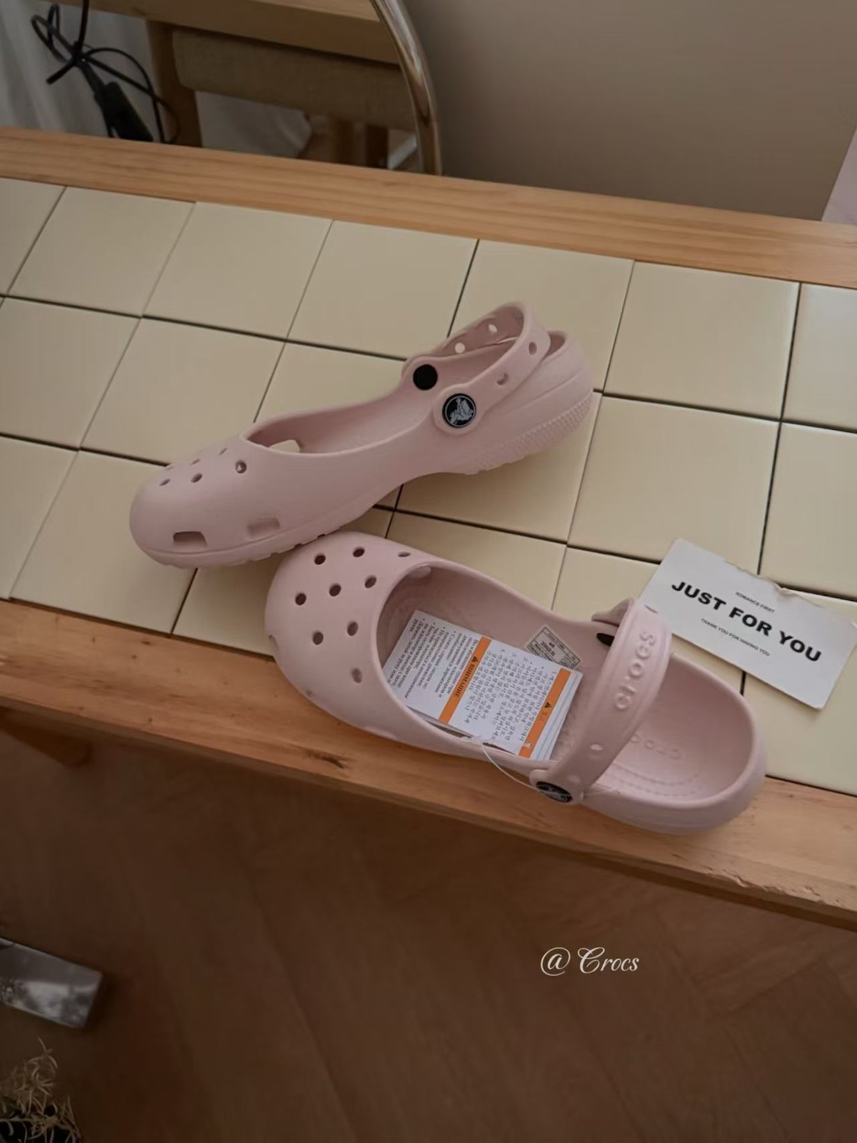 NEW Womens Crocs Classic Leopard Print Ballet Flat Clog