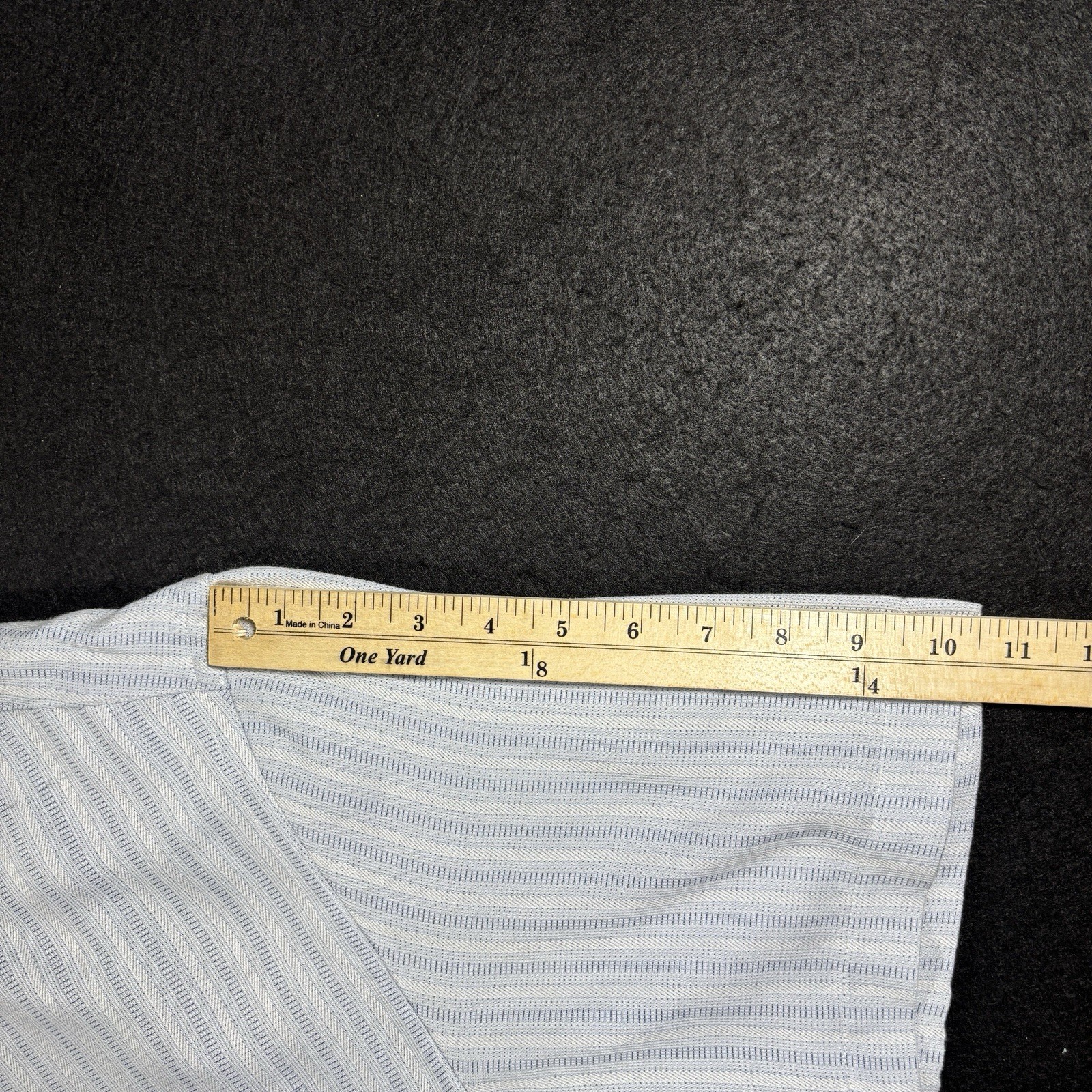 Michael Brandon Rayon Blend Camp Shirt Men’s L Blue Stripe Button Up 16.5