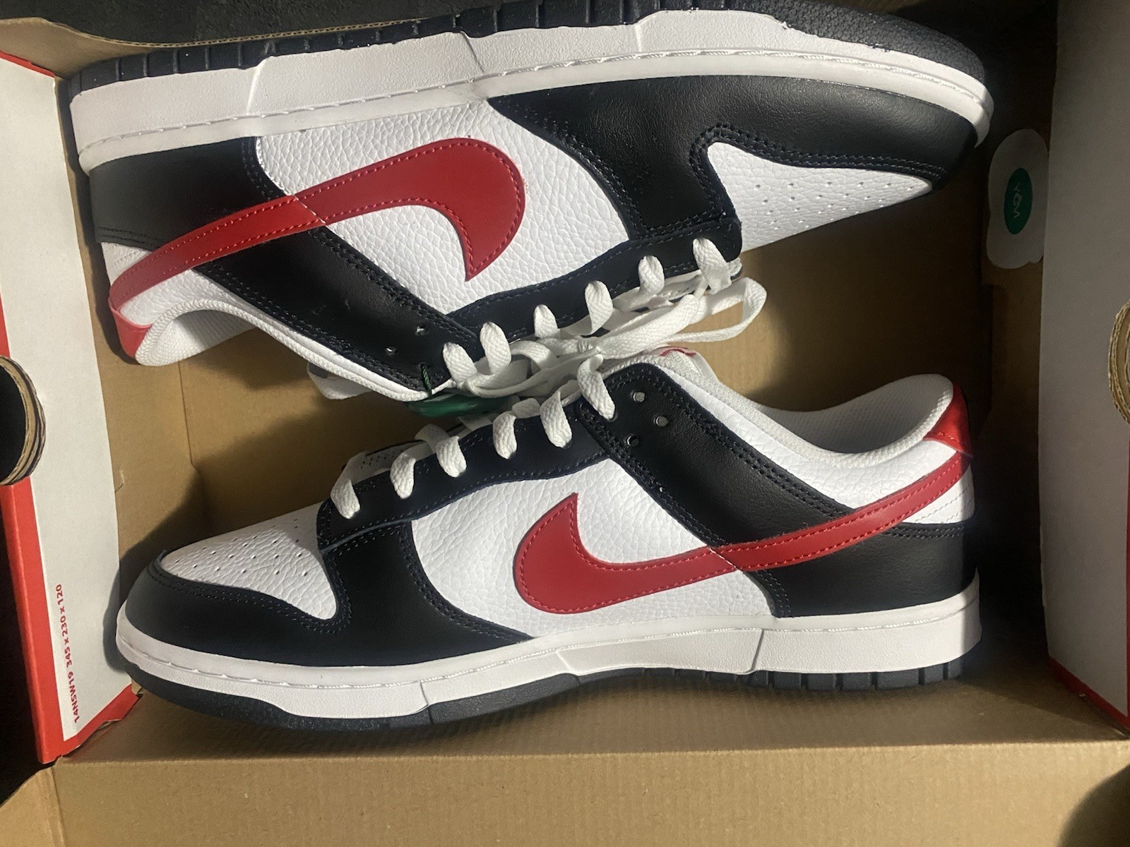 Nike Dunk Low Retro Black/University Red/White Size 12.5