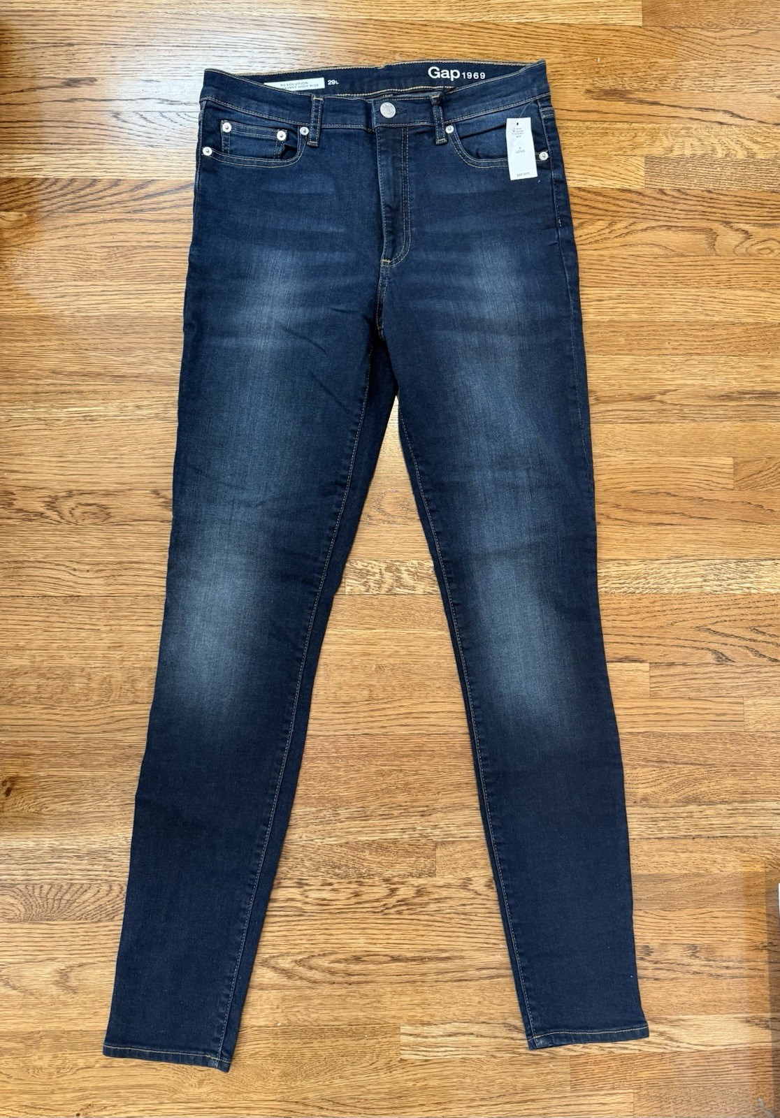 New Gap Resolution True Skinny High Rise Jeans 8 Tall 29 Long