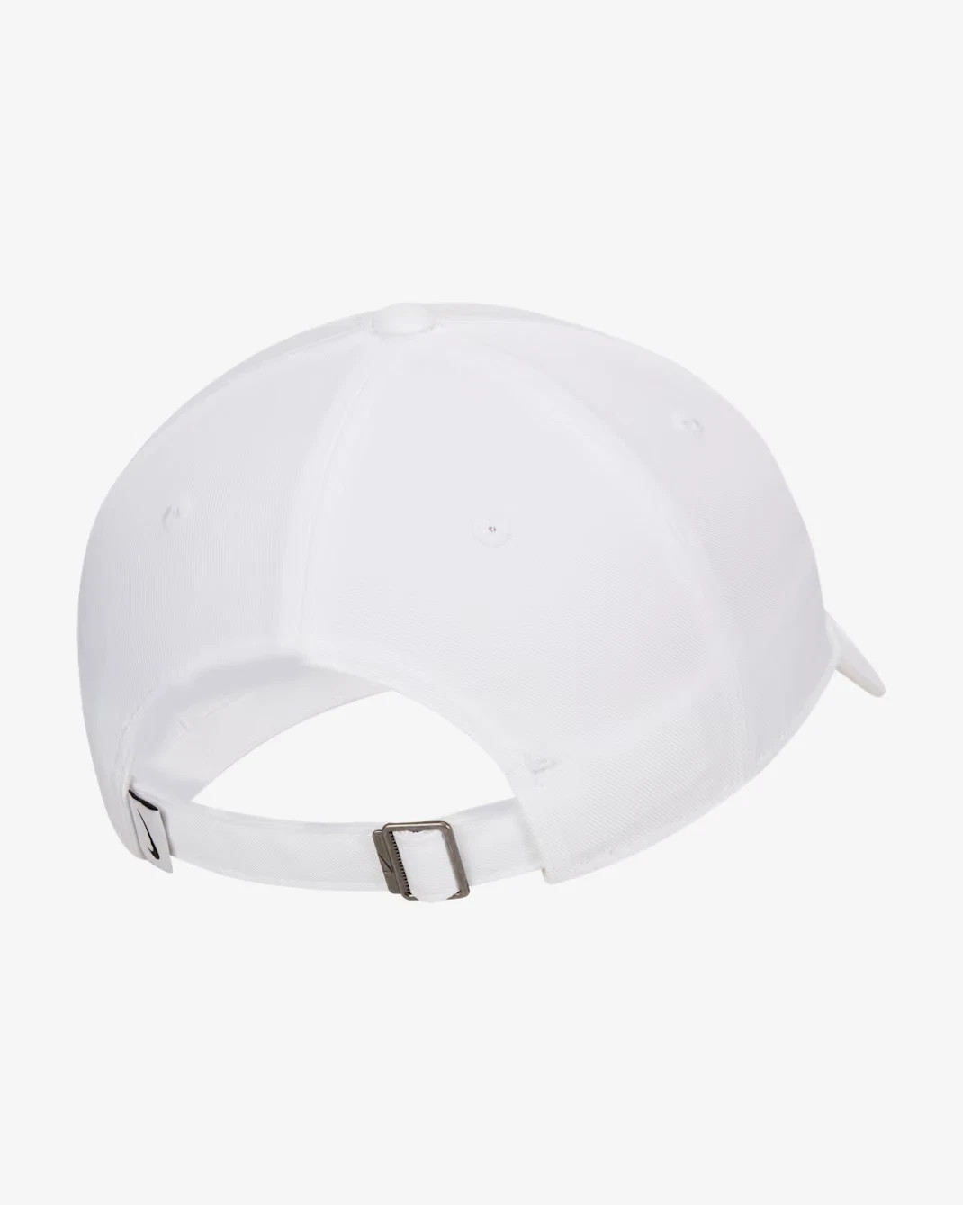 Nike Club Cap Unstructured Swoosh Hat White Black Sz Adjustable S M L FB5369 100