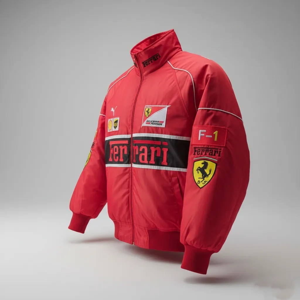 Ferrari F1 Racing Jacket Red Puma Zip Motorsport All Sizes are Available