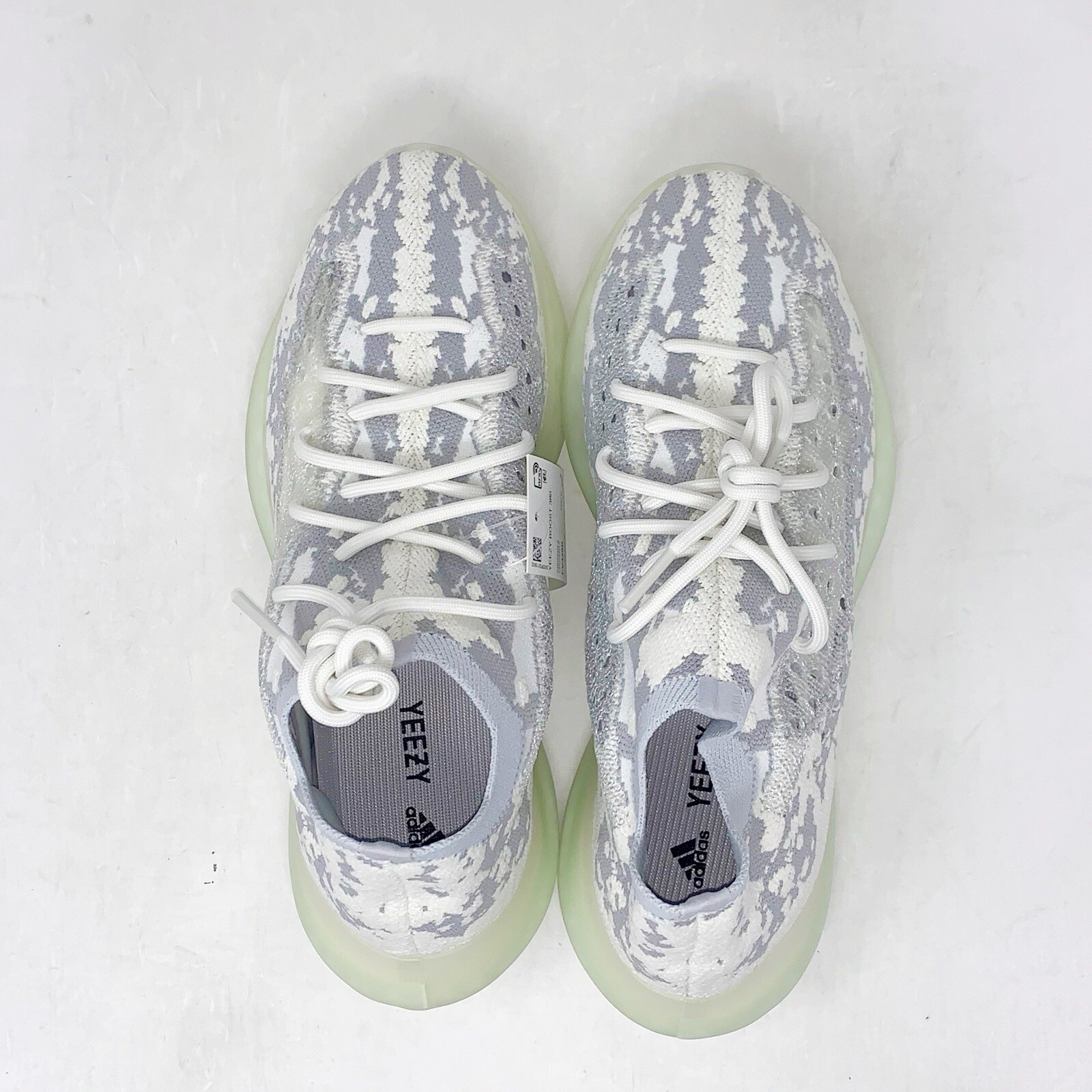 Adidas Yeezy Boost 380 ‘Alien’ Gray White Sneakers, Size 13.5 FV3260 BNIB