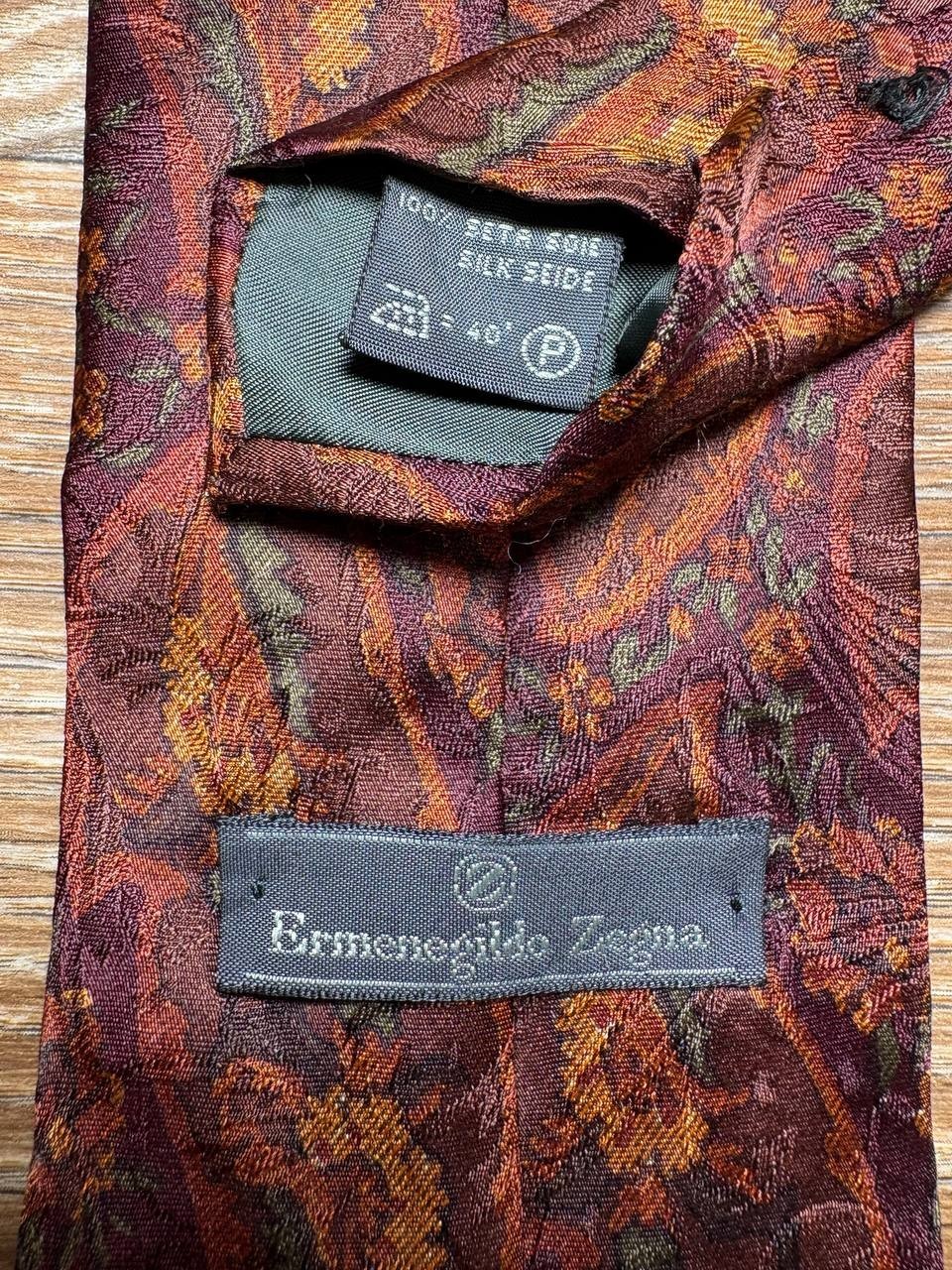 Ermenegildo Zegna 100% Silk Vintage Tie Made in Italy