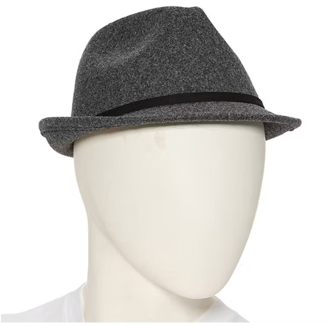 Stafford Poly Wool Mens Fedora. One Size fits most. NEW!