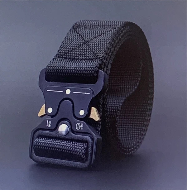 Tactical Belt Military Nylon Web Belt Quick Release Metal Buckle Heavy Duty