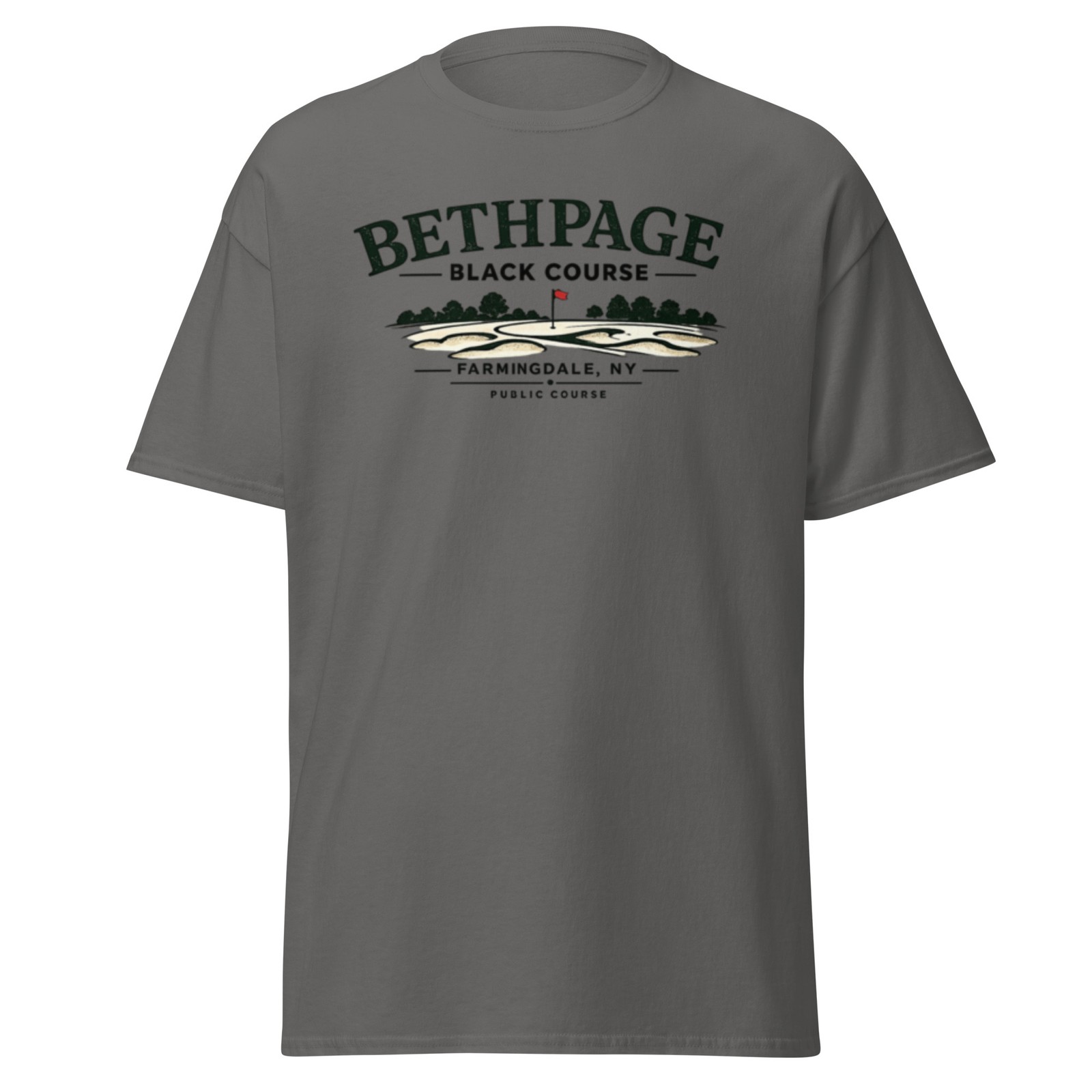 Bethpage Black Course Shirt Golf Tee Farmingdale NY Public Course Logo