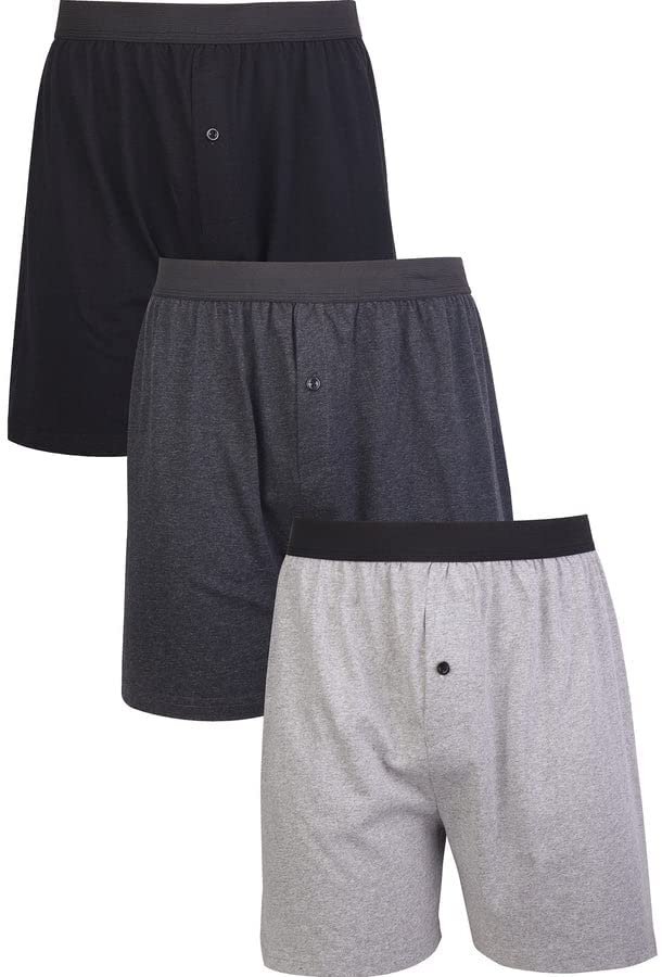 Knocker Men’s Cotton Knit Boxers 3-Pack
