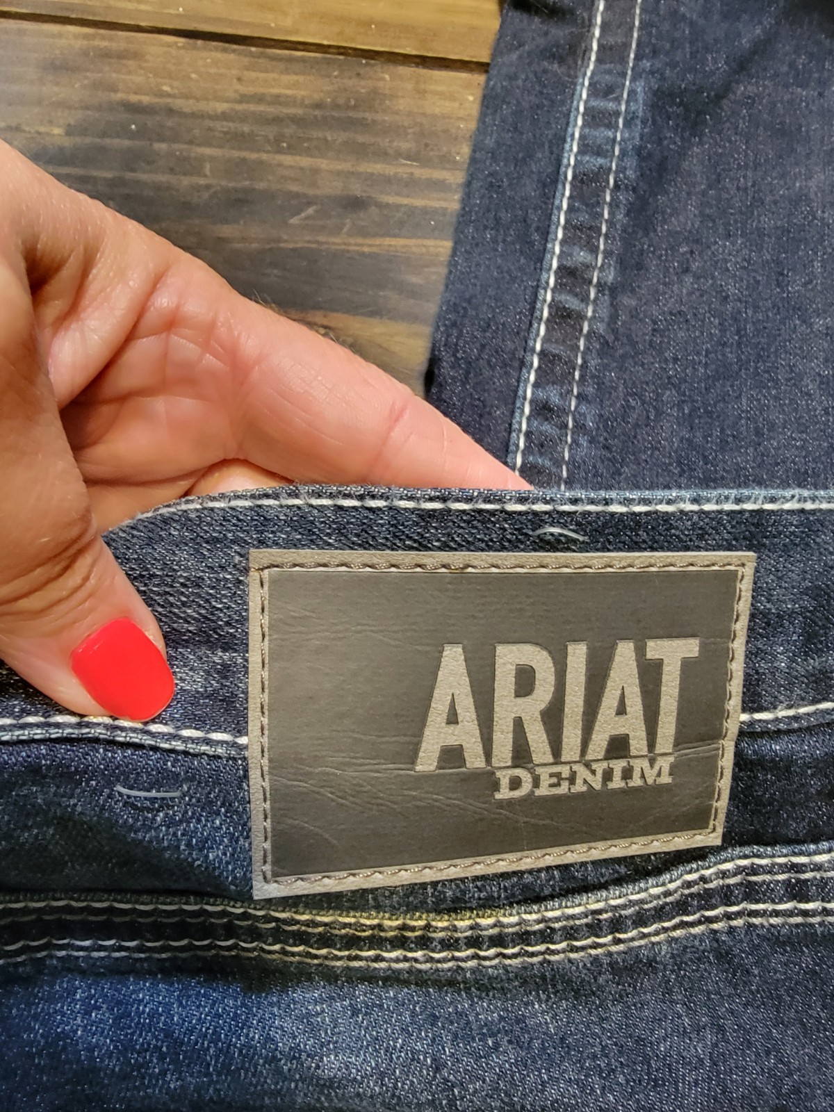 Ariat M5 Slim Straight Blue Jeans Men’s 35×34 Dark Washed Denim Like New