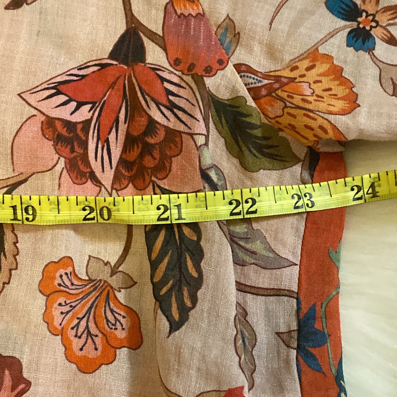 Johnny Was Workshop Pink Paris Blouse Boho Chic Floral Womens S 100% Ramie