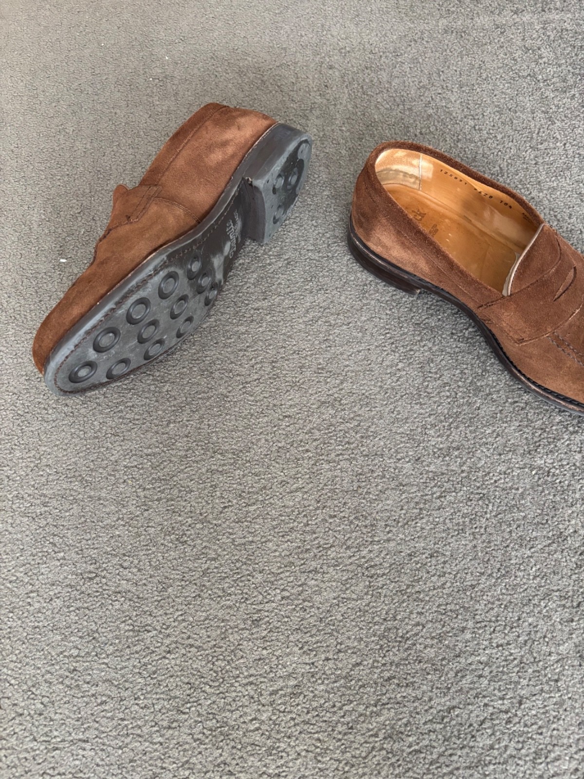 Berwick Polo Suede Penny Loafer Goodyear Welted 10.5 UK 11.5 US Mens