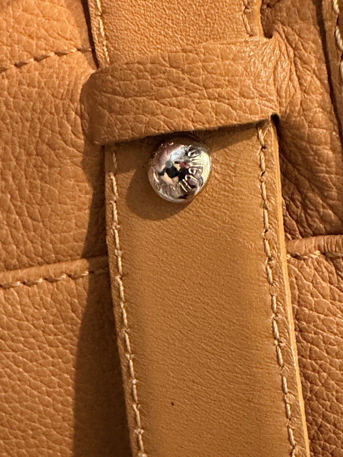 Longchamp Caramel Tan Pebbled Small Crossbody Unisex