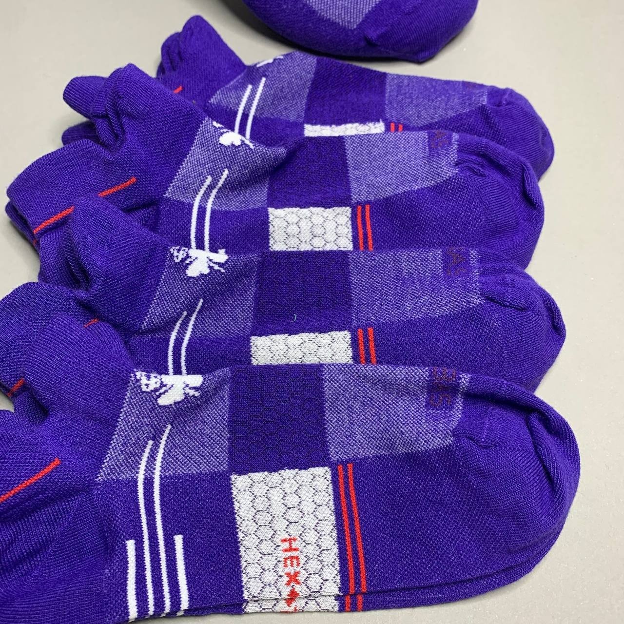Bombas Men Ankle Socks 4 Pairs Blue Size M L XL Cushioned Athletic Sport