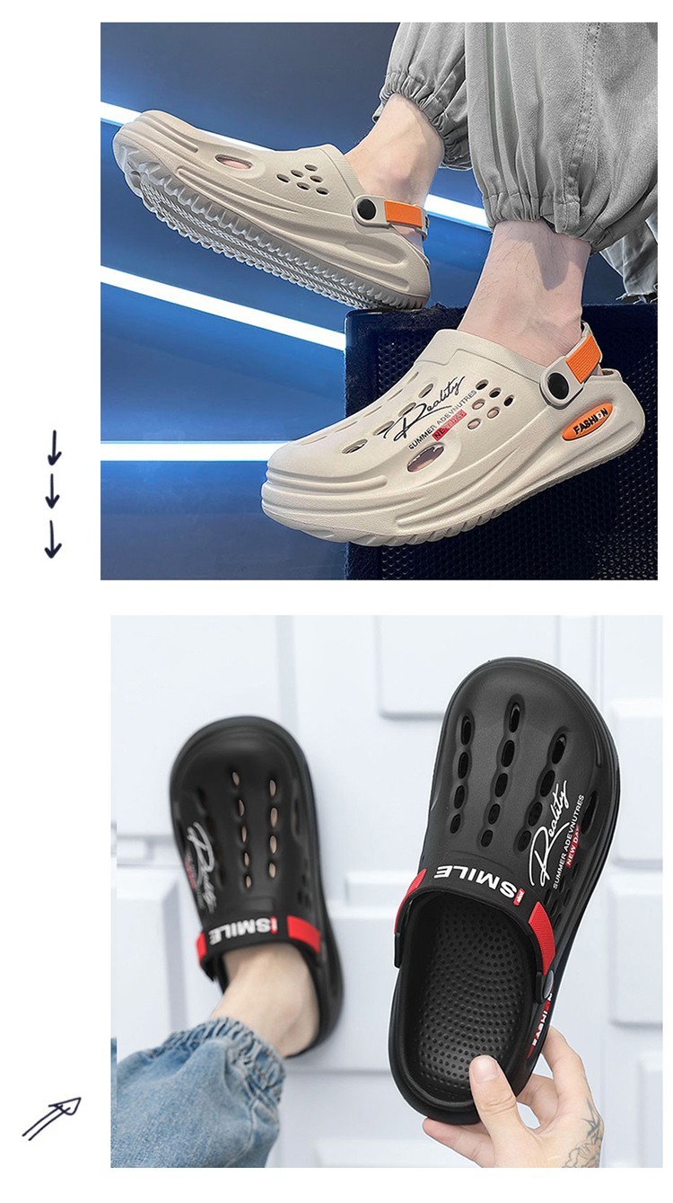 Men’s EVA Clogs Slip-On Sandals Non-Slip Lightweight Garden Shoes