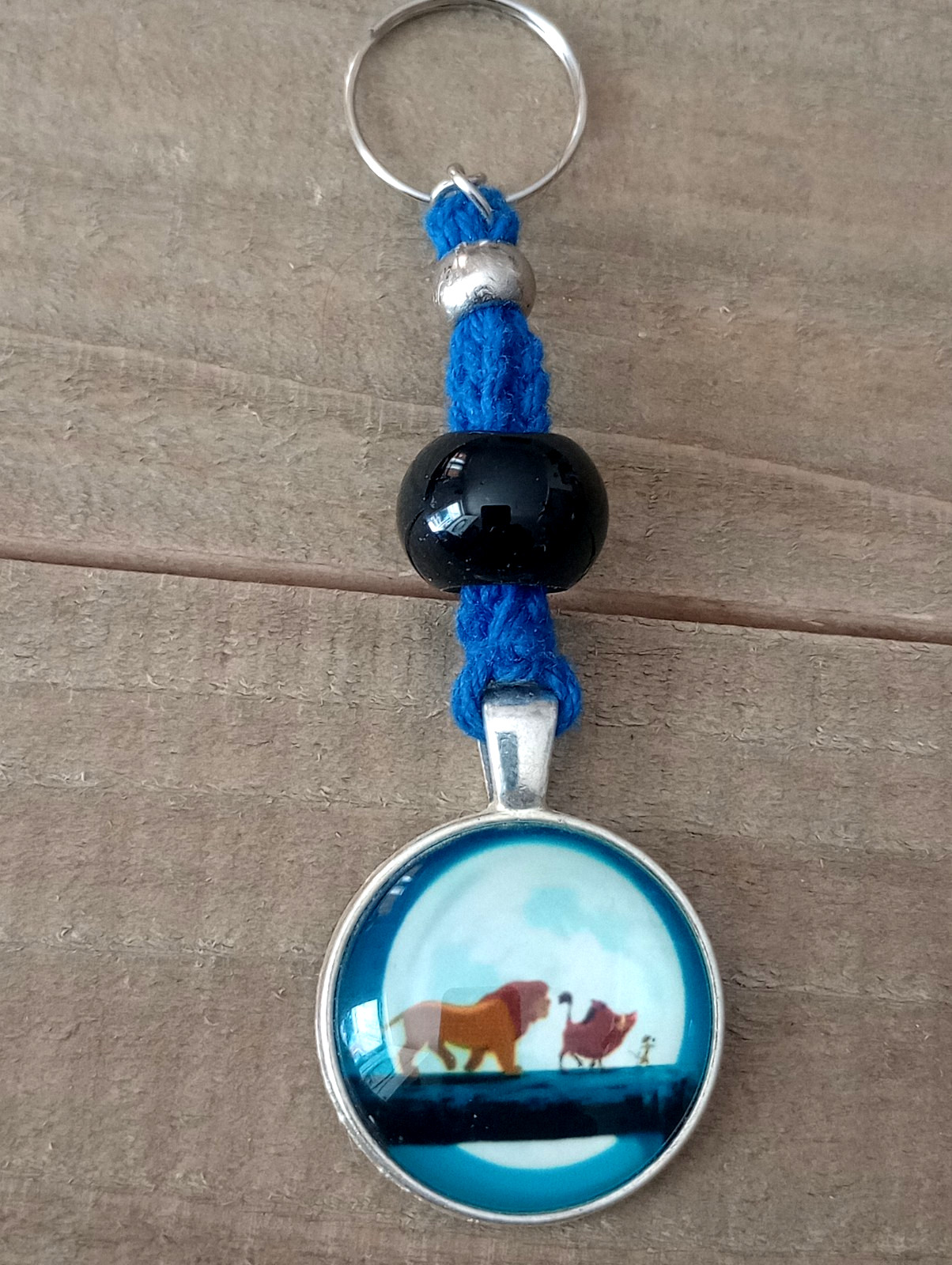 Handmade Crochet Lion King Charm Key Chain Key Ring USA