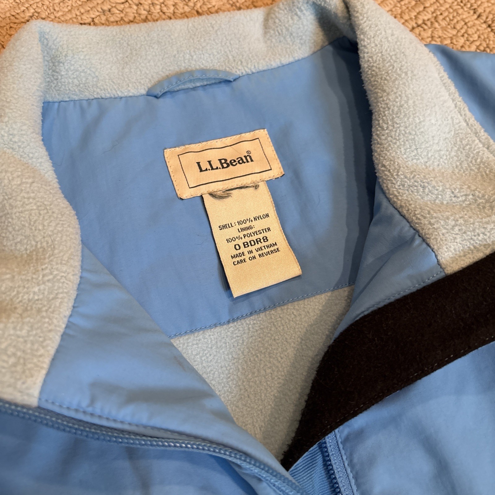 L.L. Bean Women’s Vintage 90’s Nylon Fleece Lined Vest, Size M