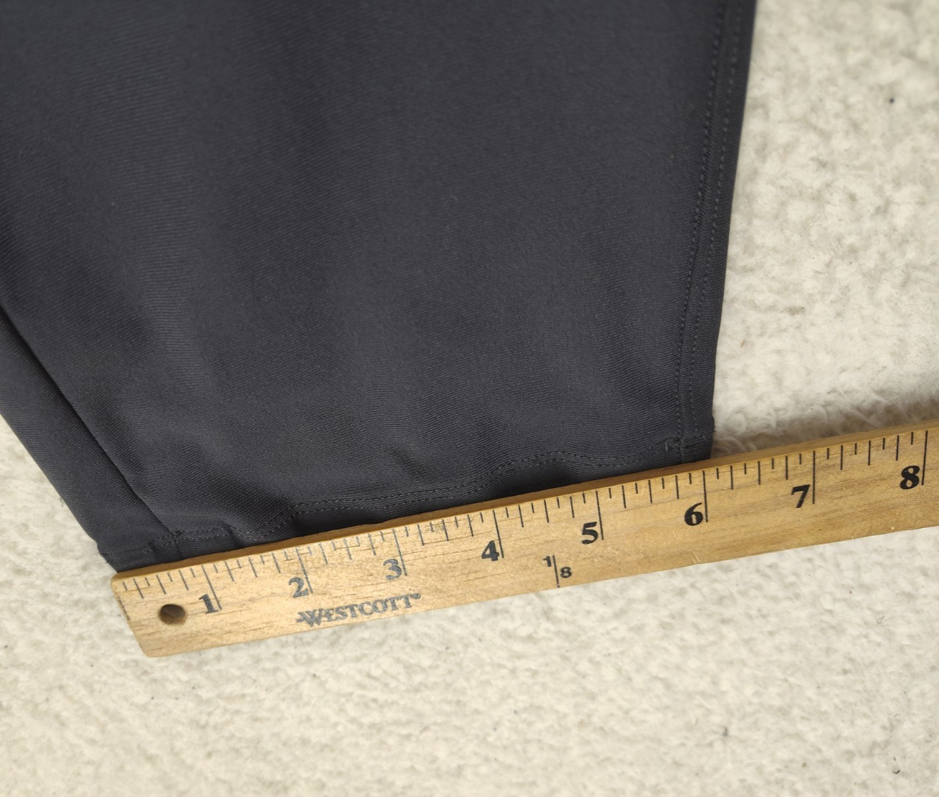 Lululemon Men Pants 33 Gray Poly Blend Straight Regular Fit Flat Front Chino