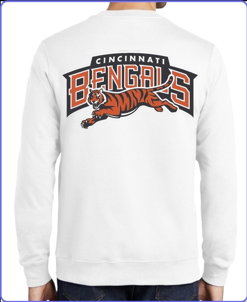 Bengals by Santa Barb Pocket Unisex Pocket Sweatshirt Size X-Small to 3X-Large