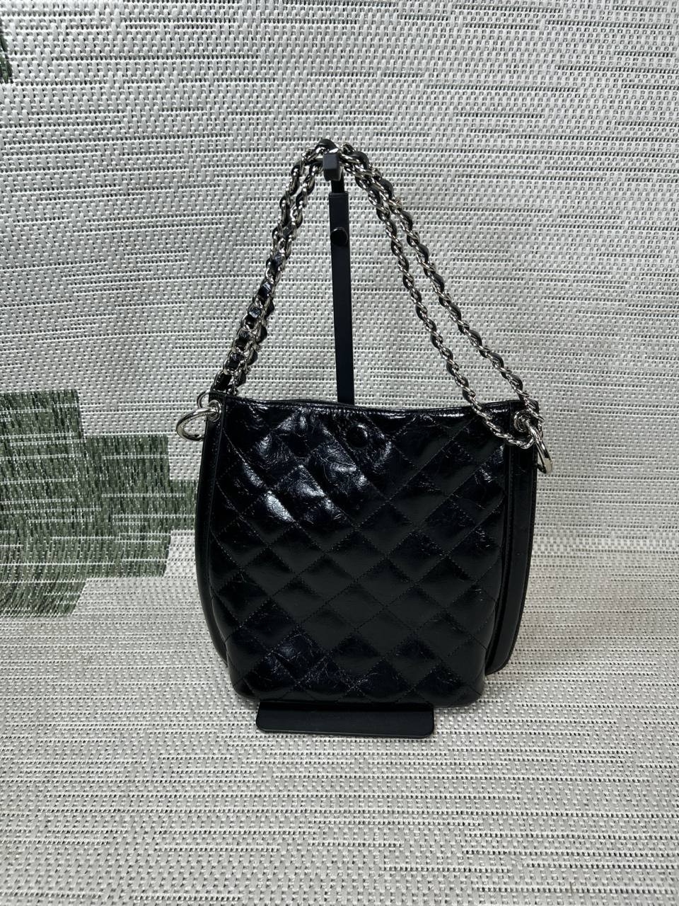 Other And Bag Quilting Karma Black Leather Inner Pocket Chain Strap Shoulder