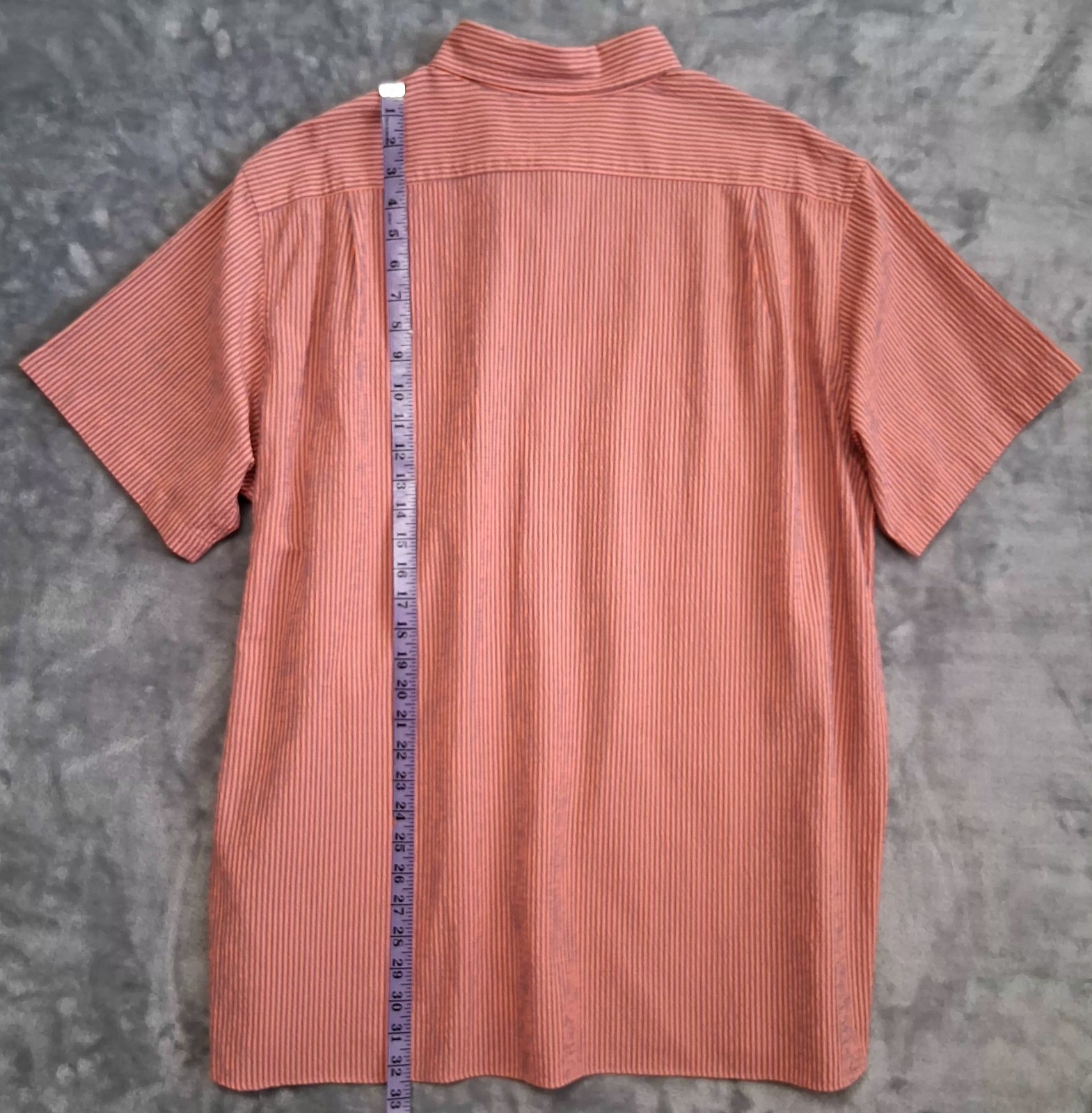 Cremieux Performance Sz XXL Seersucker Short Sleeve Button-Dn Collar/Frnt Shirt