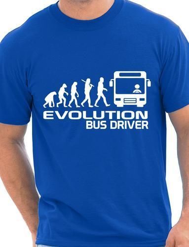 Evolution Of A Bus Driver Mens T-Shirt Gift Funny Size S-XXL