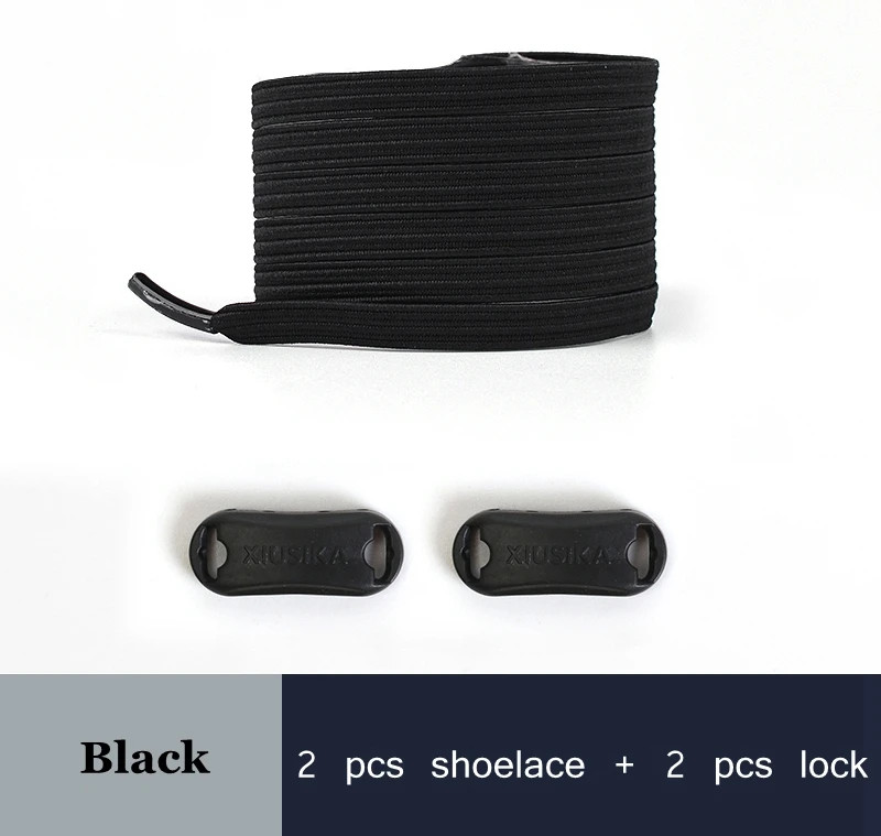 2022 New No Tie Shoe laces Elastic Laces Sneakers Flat Shoelaces without ties Ki