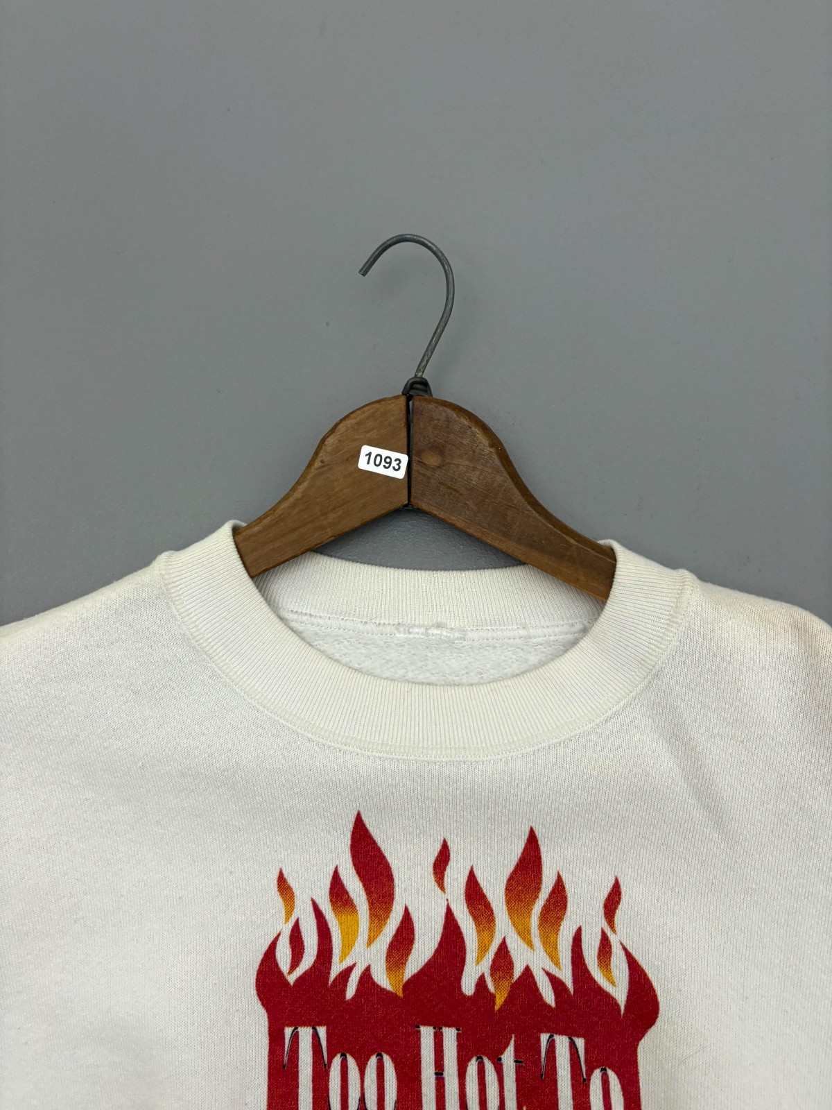 Vintage 90s Too Hot To Handel Sweatshirt Graphic Print Classic Music