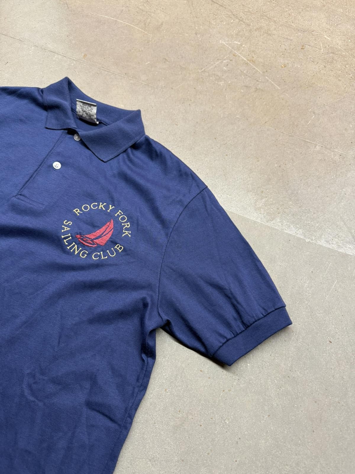 Vintage Made in USA Screenmates Rocky Fork Sailing Club Polo