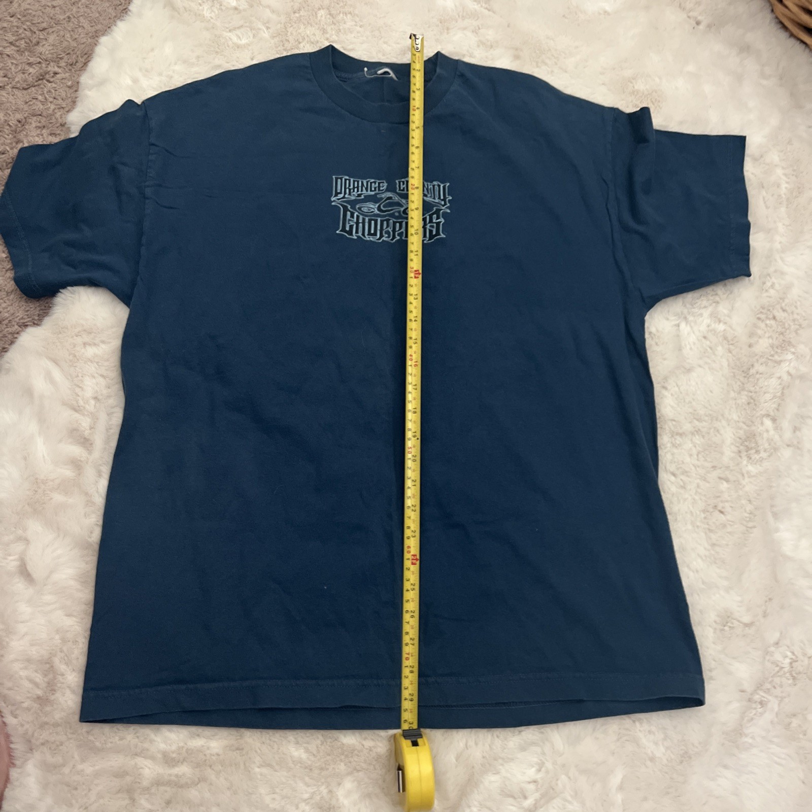Vintage Orange County Chopper T-shirt Size Large Motorcycle Sword