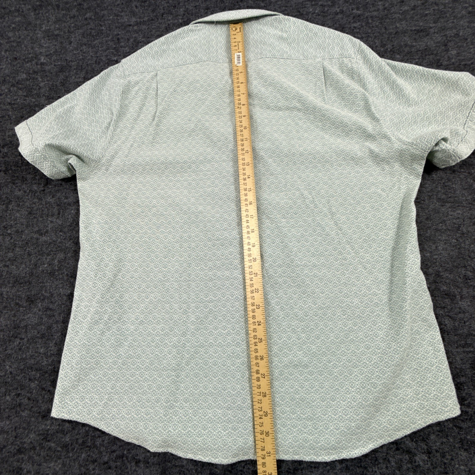 7 Diamonds Men’s Zenith Jacquard Stretch Short Sleeve Shirt Green Men’s Size XXL