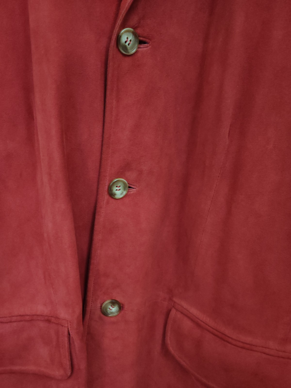 Tombolini Men’ Blazer Jacket 100% Suede Leather EU 52 ( M / L ) Made in Italy