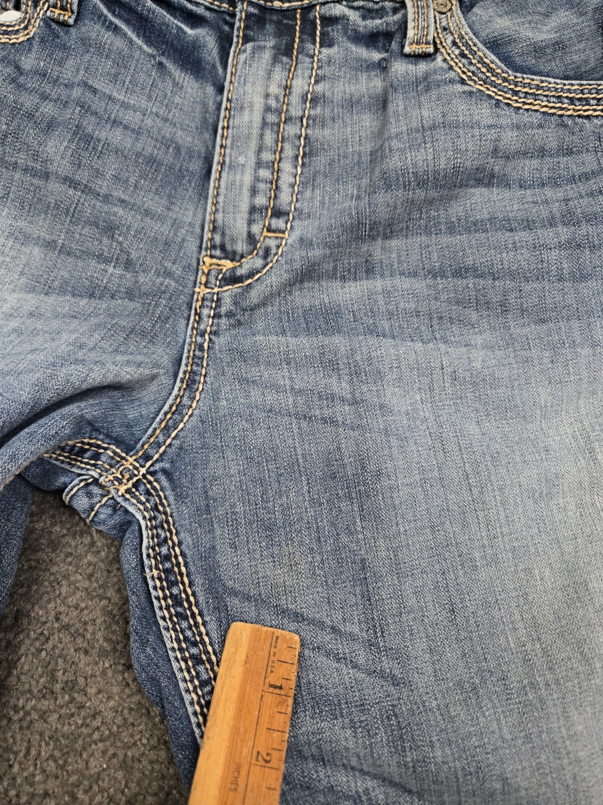 BKE Buckle Jeans Men’s 38 (Fits 39×31) Seth Fade Wash Stretch Denim Distressed