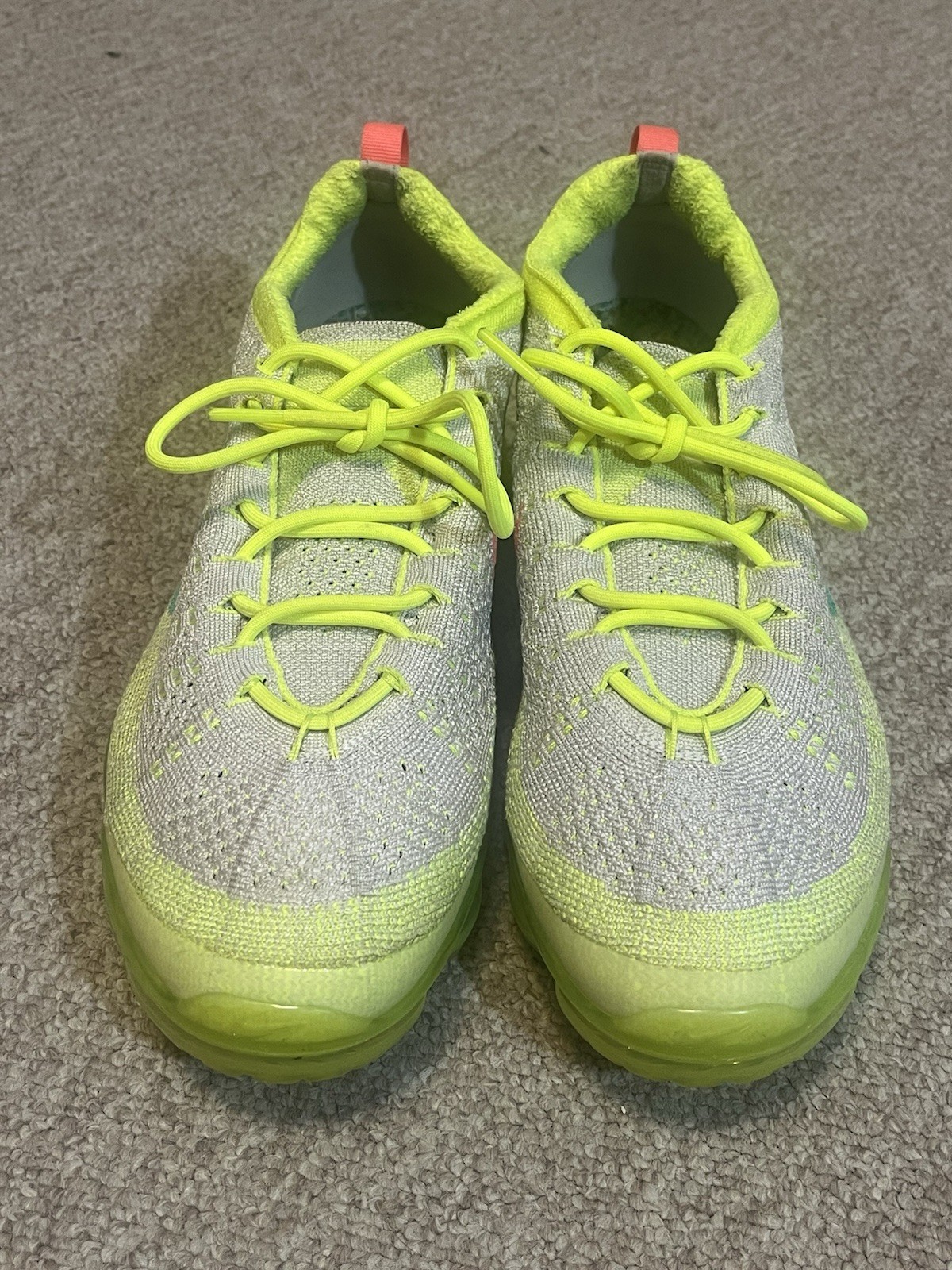 Nike Air Vapormax 2023 Flyknit Vast Grey Volt Yellow FZ4016 001 Men’s 10