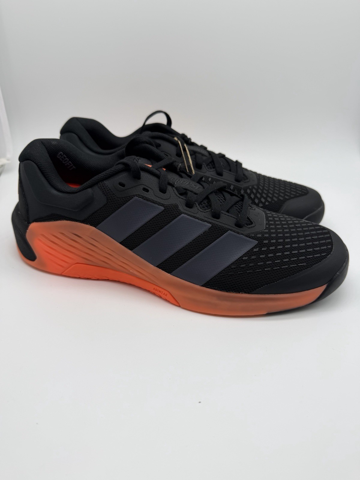 Adidas Dropset 4 Power Training Shoe Black Orange Men’s Sz 10 JR4677