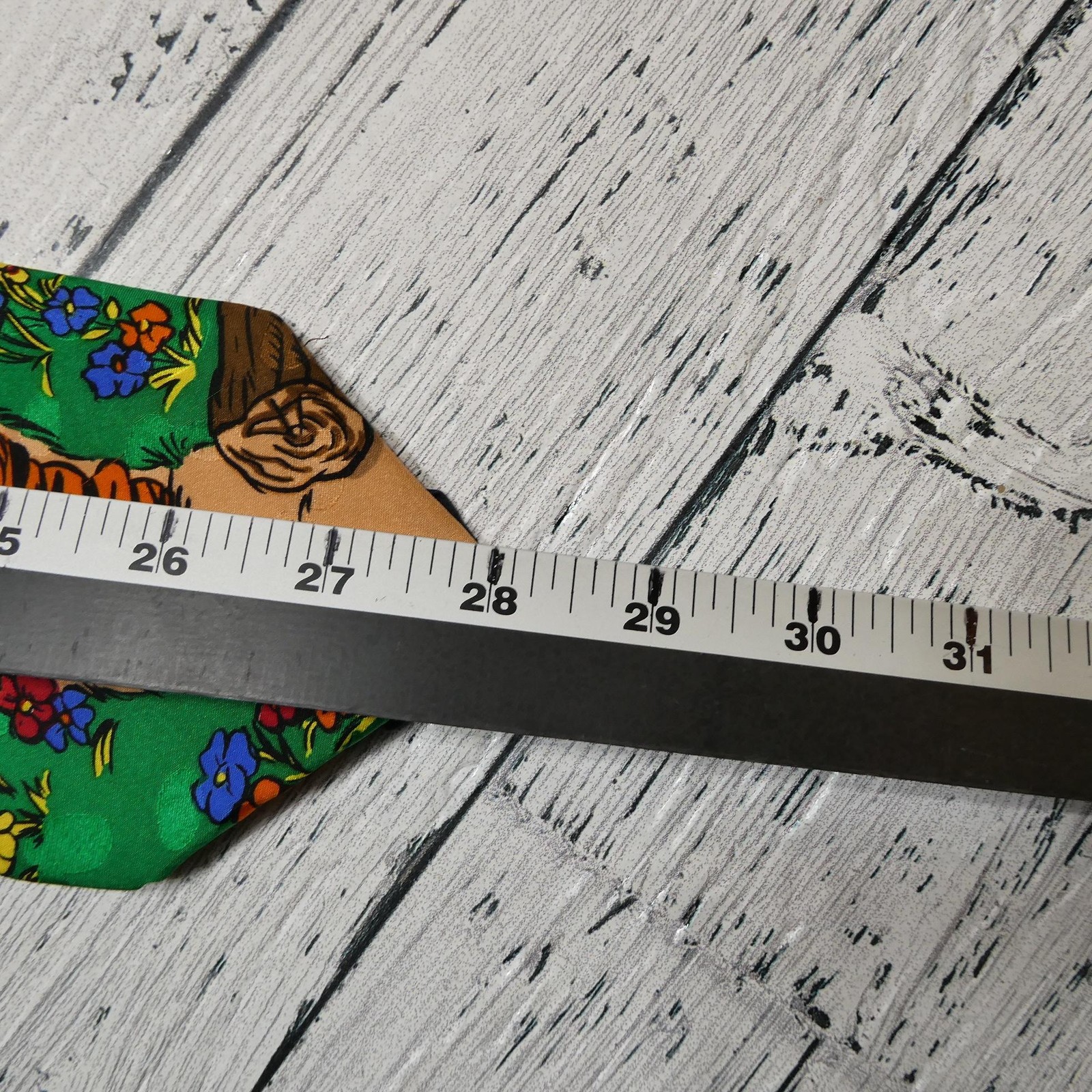Tigger Tie Mens One Size Green Disney Winnie Pooh Silk Cartoon Novelty Necktie