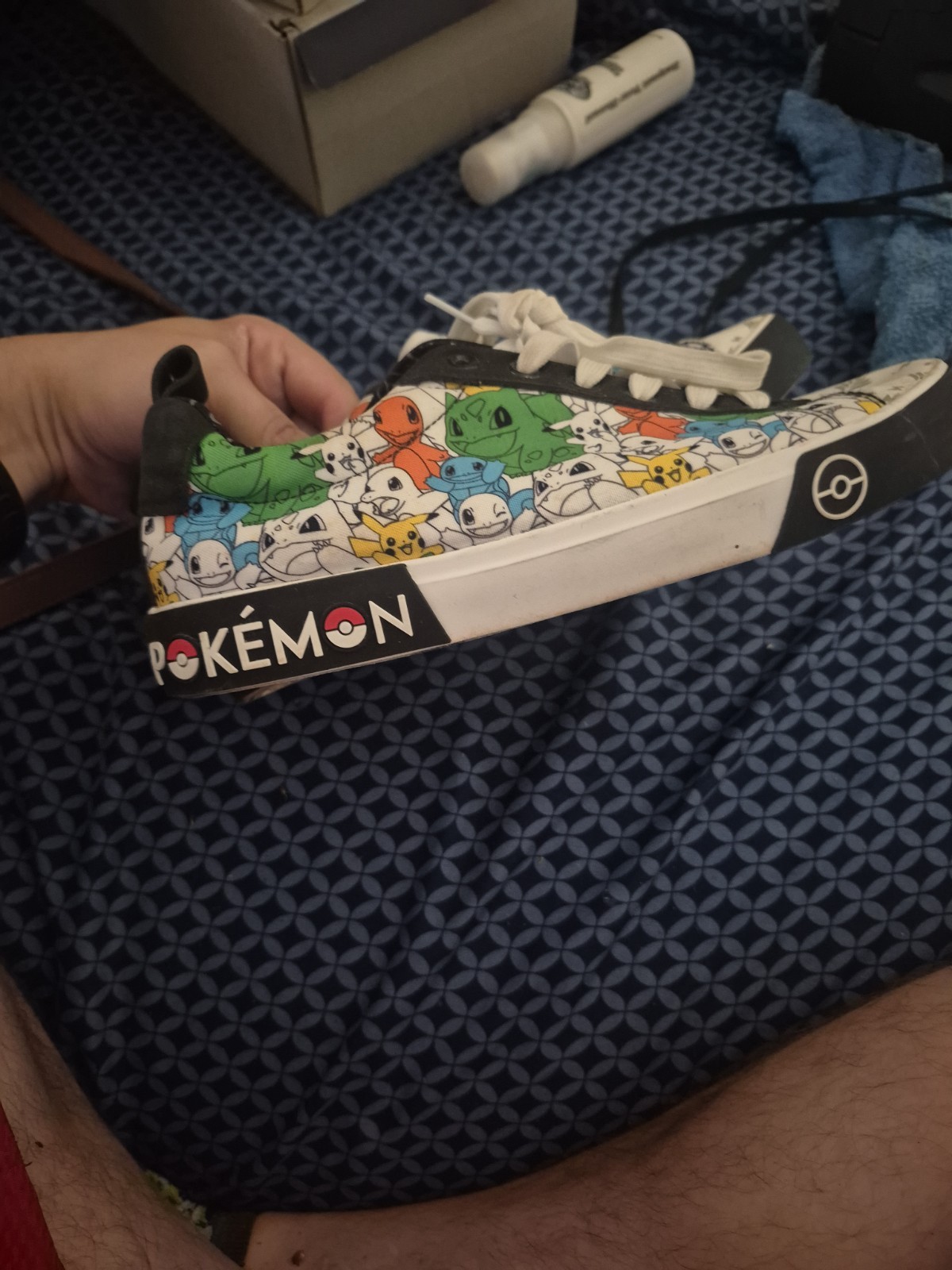 Ground Up Pokemon Sneakers Size 9 Pikachu Bulbasaur Charmander Squirtle Shoes