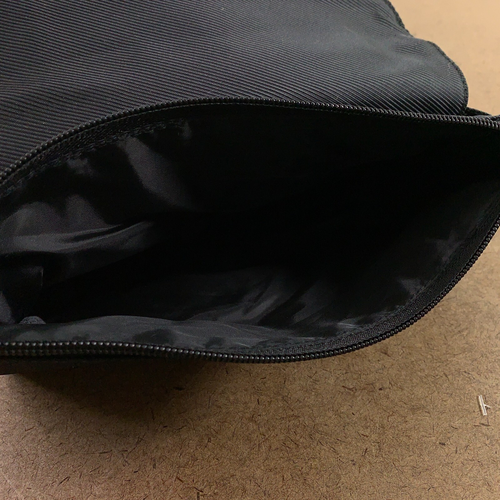 Men’s Armani Code Black Fold Over Zip Closure Hangable Travel Bag New