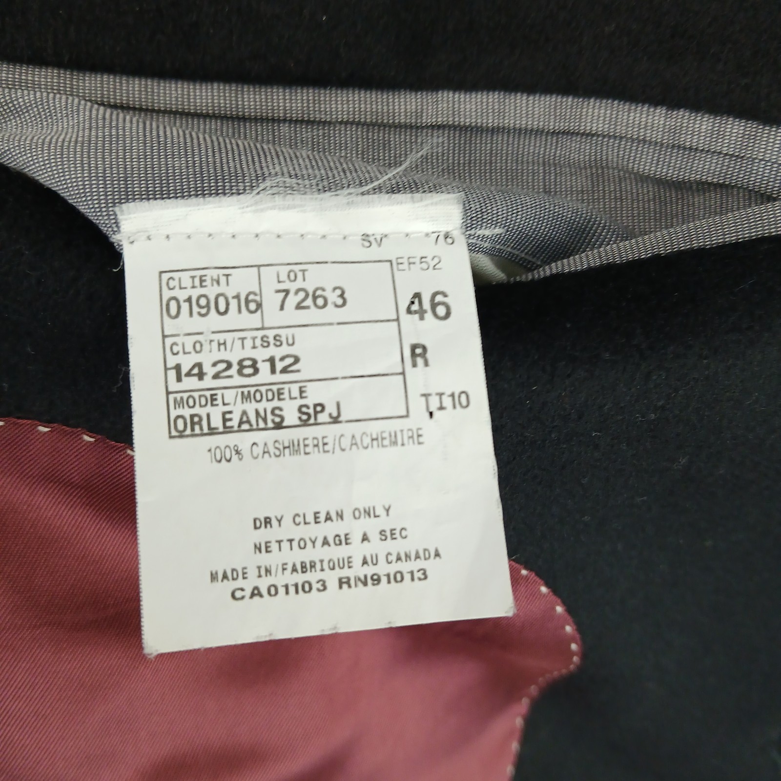 Saks Fifth Lanificio Cerruti 46R Mens Blazer Jacket Cashmere 21×29 **FITS 42R **