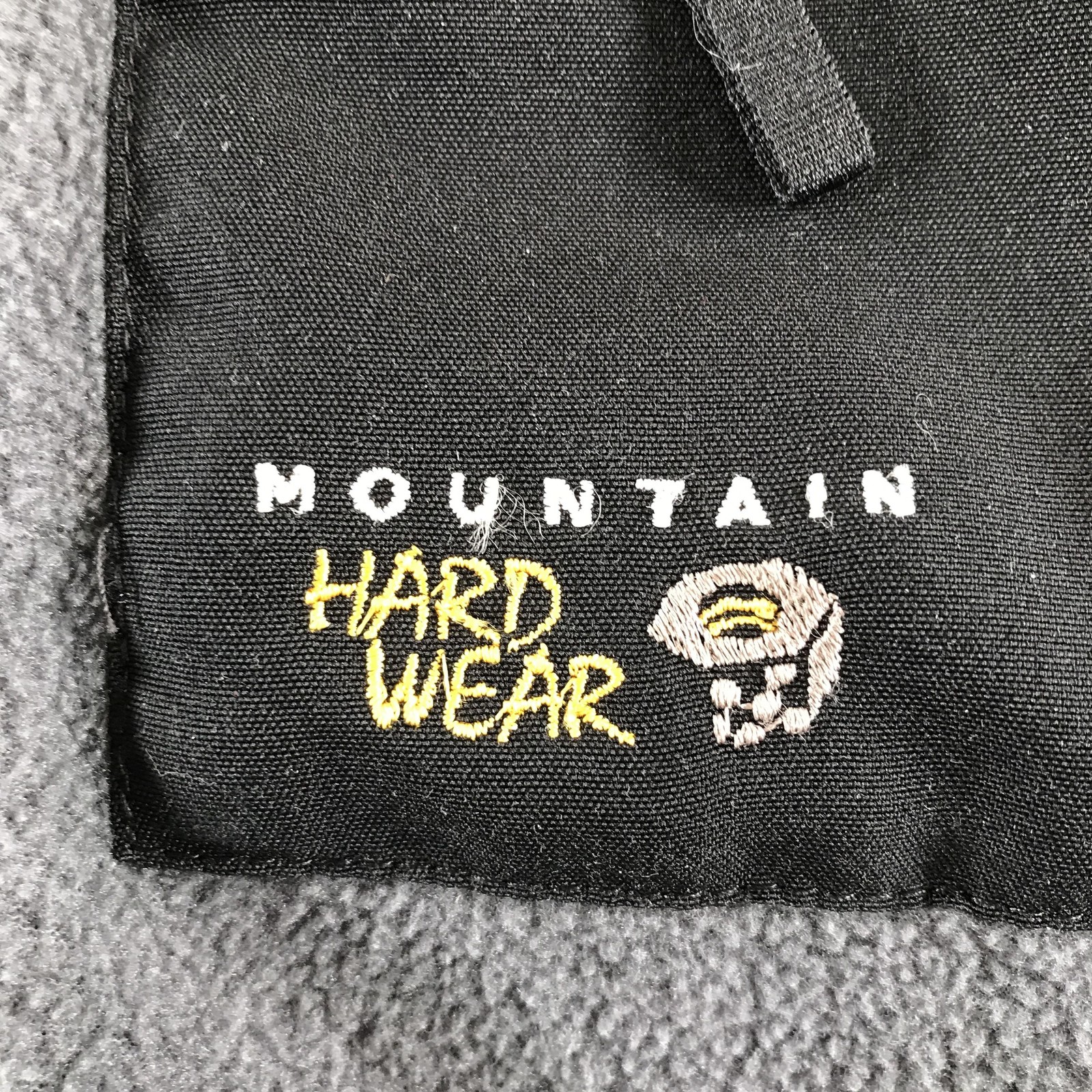 Mountain Hardwear Windstopper Jacket Mens Medium Gray Black Fleece Full Zip