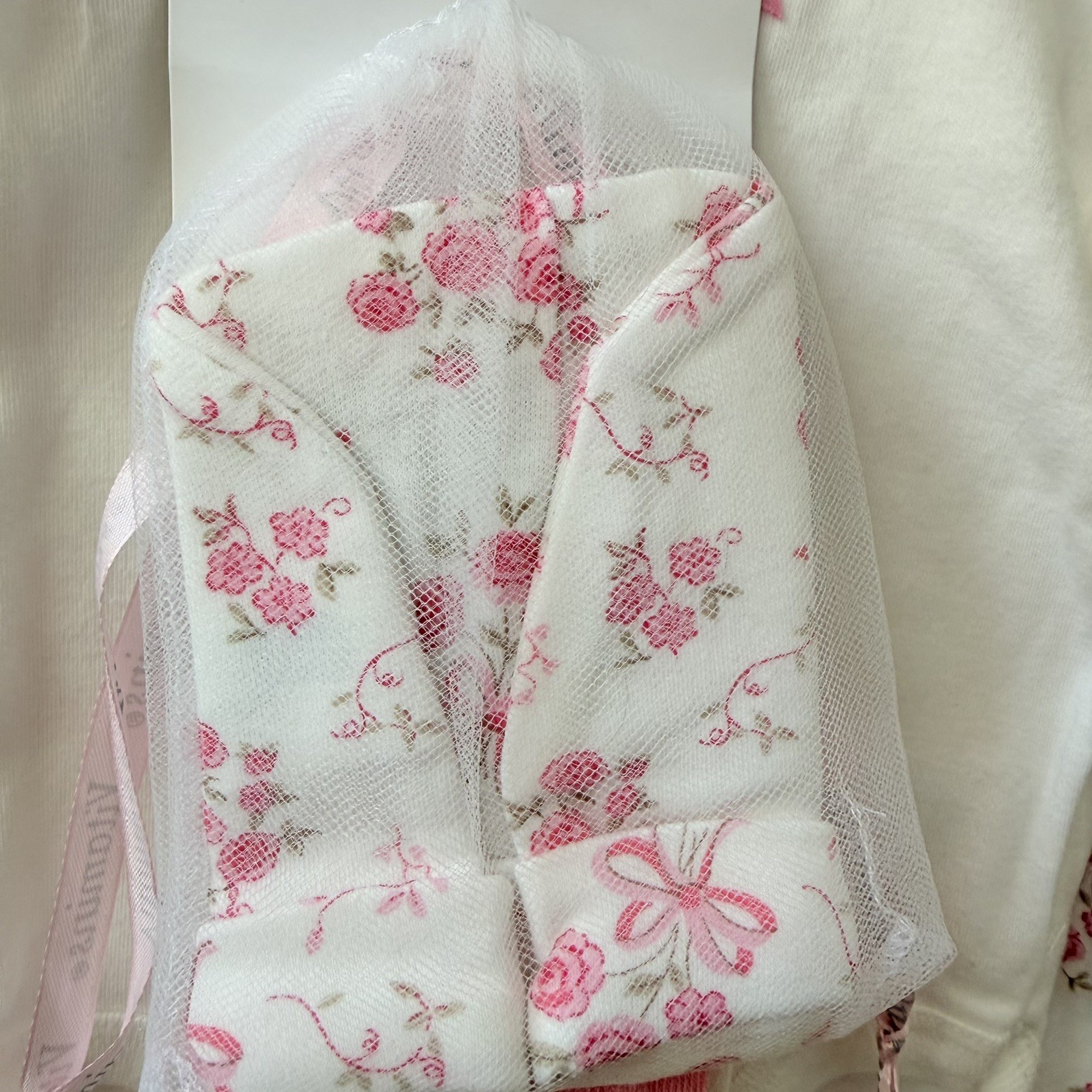 NWT Vitamins Baby Girls Pink Flower Bird 6pc Coverall Pants Bodysuit Bib 0-3M
