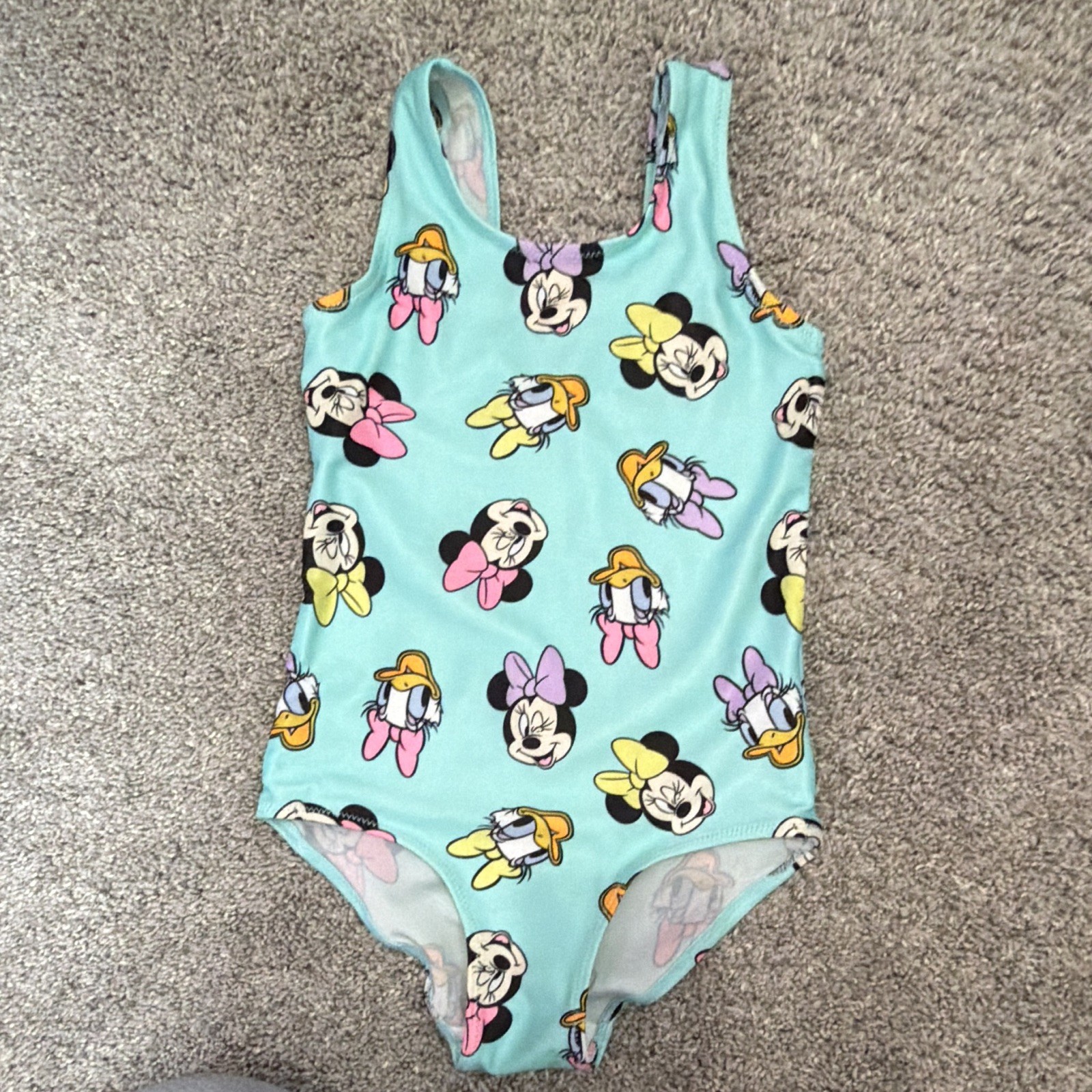 H&M Disney Minnie Mouse & Daisy Duck Blue One-Piece Swimsuit Girls 5T/6