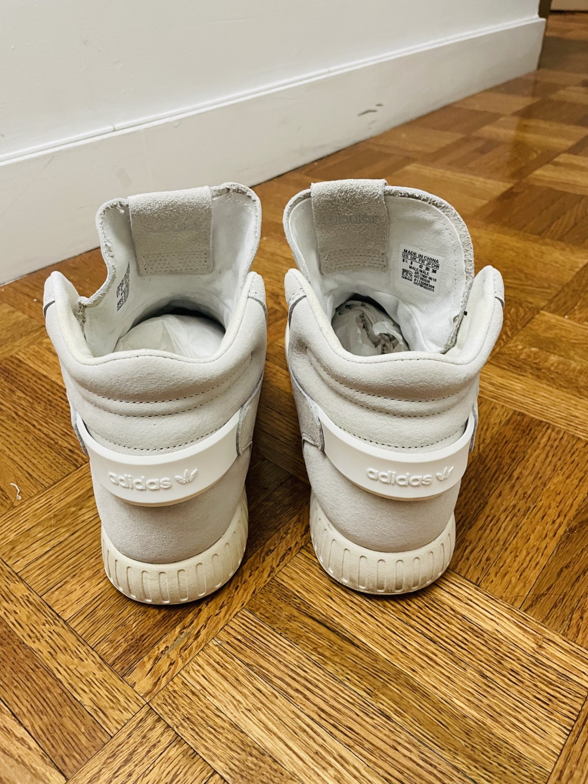 Adidas Tubular Invader Strap White Men’s 8.5 in Original Box (BB5038)