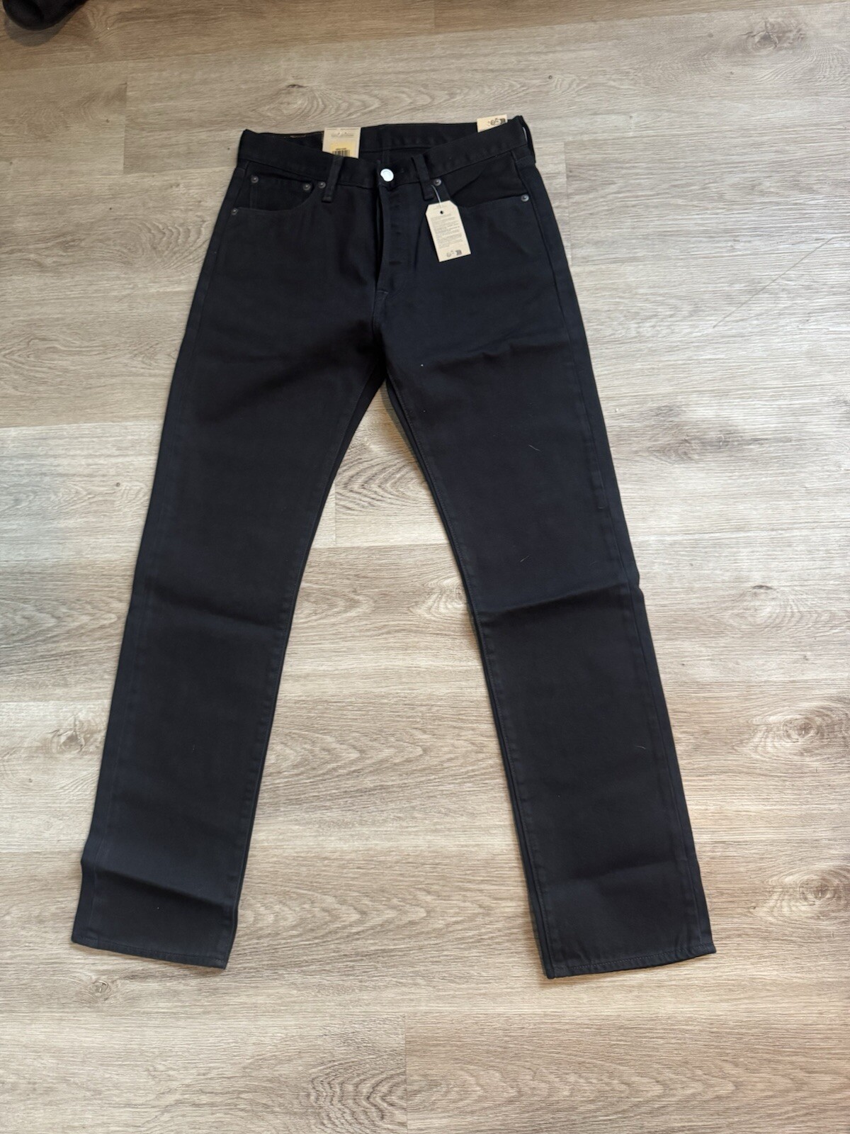 Levis Mens 501 Original Denim Jeans Straight Leg Button Fly 100% Cotton 30×32
