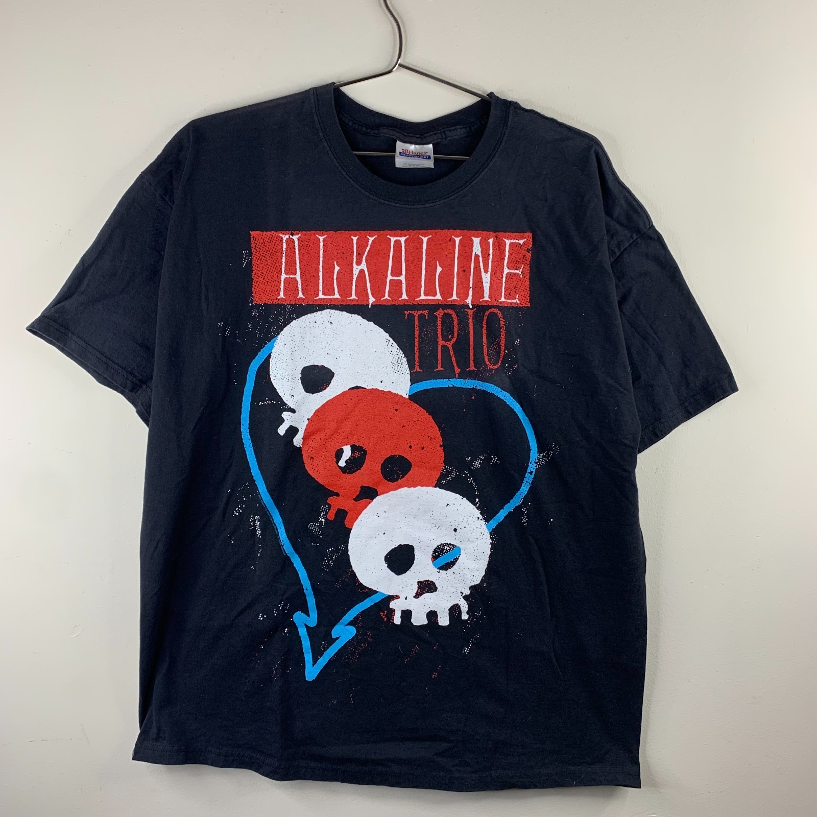 Vintage Y2K Alkaline Trio Band Tee Shirt XL Black Punk Rock 2009 2000s