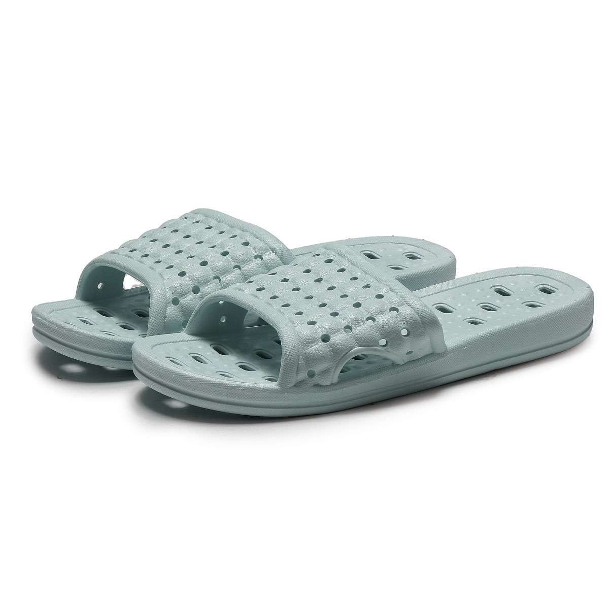 Womens Mens Slippers Bath Shower Non-Slip Bathroom Sandals Ourdoor Shoes w/Hole